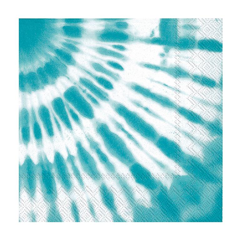 Aqua Batik Paper Cocktail Napkins