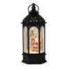 Lighted Shimmer Santa Lantern