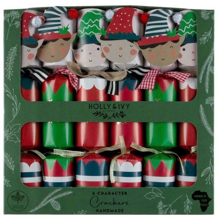 Holly & Ivy Santa's Helper Elf Christmas Crackers | Putti Christmas 