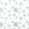Snow Crystals Silver Lunch Napkins