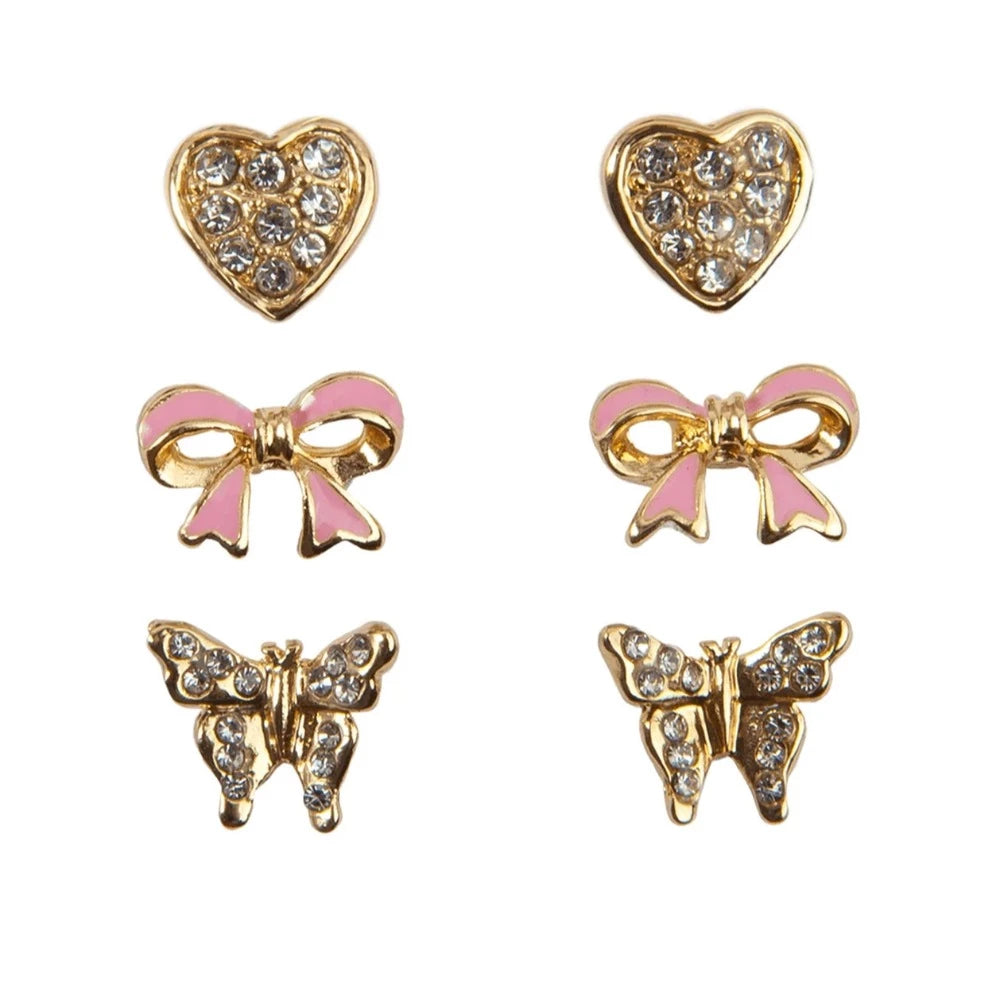 Great Pretenders Boutique Dazzle Studded Earrings 3 Sets | Le Petite Putti 