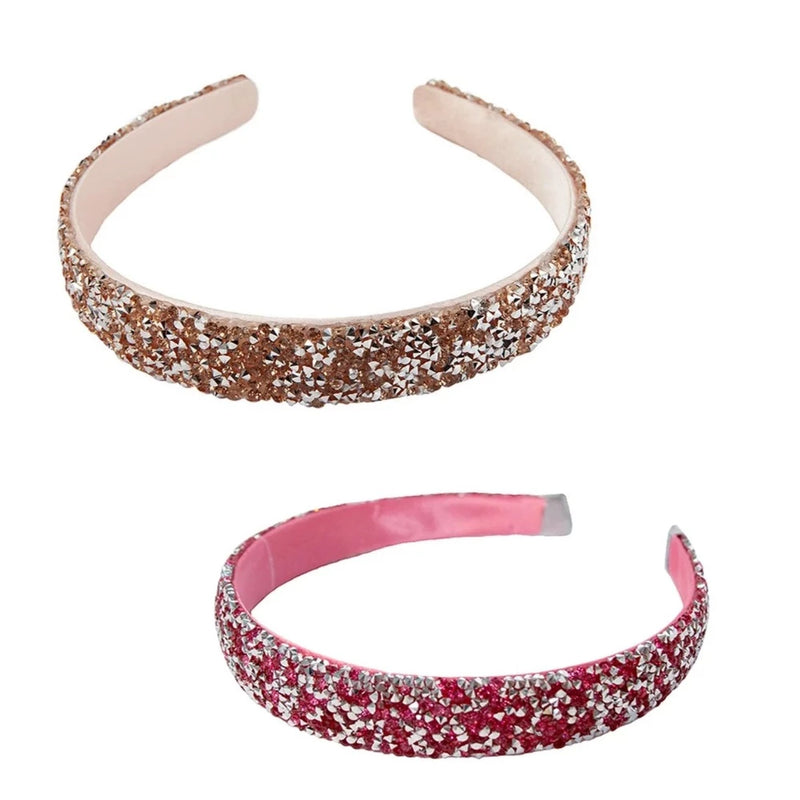 Great Pretenders Boutique Gummy Glitter Headband - Hot Pink | Le Petite Putti 