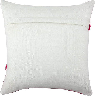 Hot Pink Thelma Embroidered Indoor/Outdoor Pillow