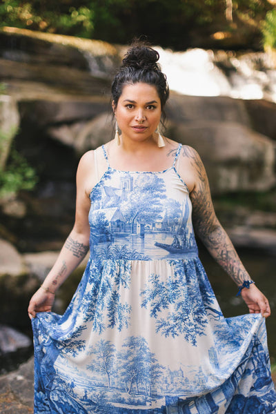 "Let The Light In" Bohéme Long Maxi Slip Dress