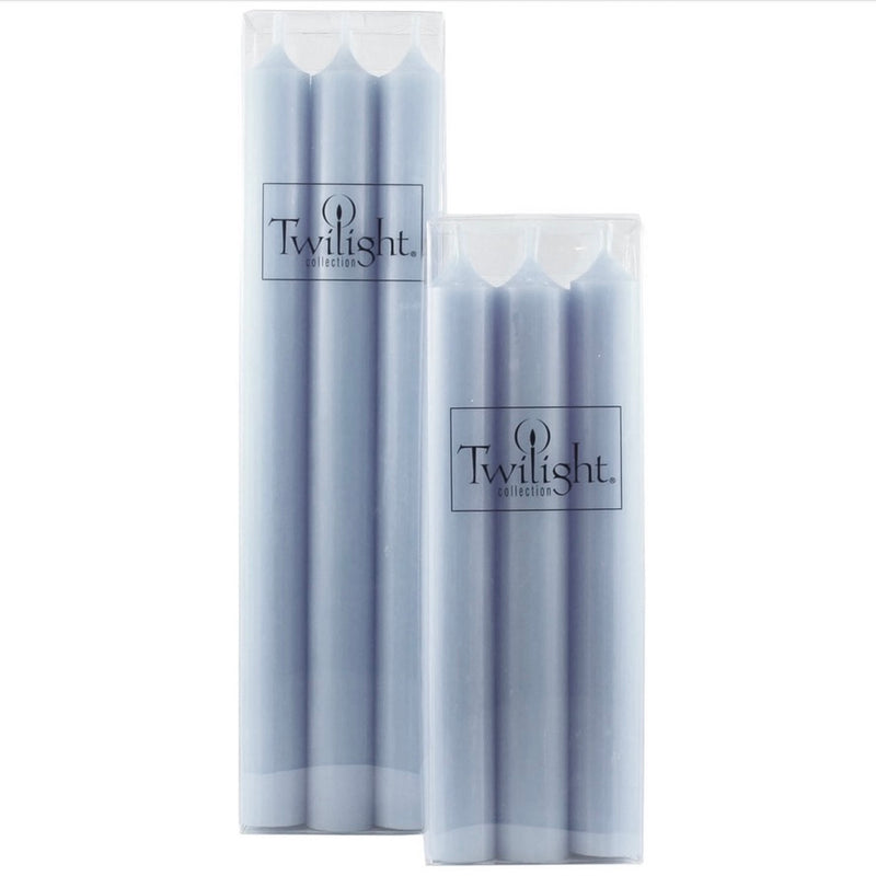 Twilight Taper Candles - Blue Grey | Putti Fine Furnishings Canada