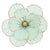 Mint Green Magnolia Head with Clip