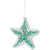 Aqua Starfish Glass Ornament