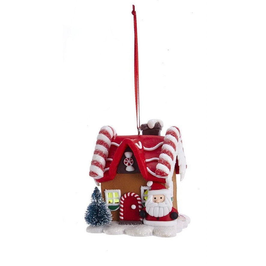 Kurt Adler Gingerbread LED Candy House Ornaments | Putti Christmas 