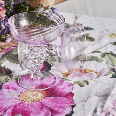 Rose Flower Garden Linen Tablecloth - Large