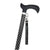 Jacqueline Kent "Sugar Cane" Black Silver Cross Adjustable Medical Cane| Putti 