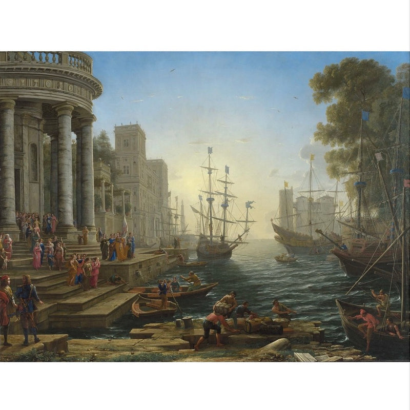 Seaport with the Embarkation of Saint Ursula National Gallery Jigsaw Puzzle - 1000 pieces | Putti 