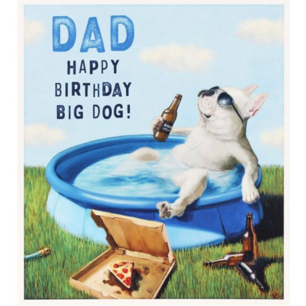 Lucia Heffernan Dad ‘Big Dog’  Greeting Card