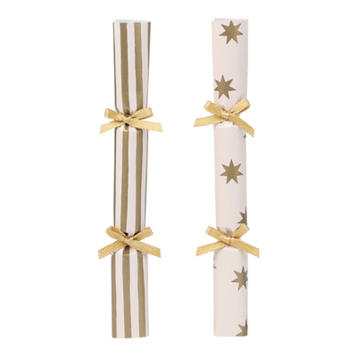 Gold Christmas Saucer Crackers