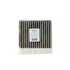 Black and White Ticking Fringe Napkin
