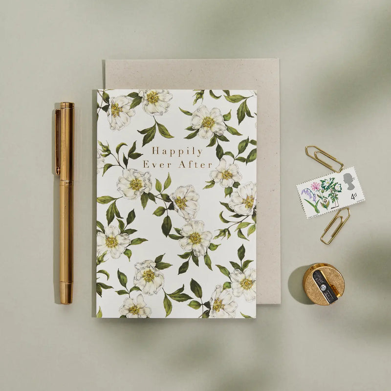 Cottage Garden "Happily Ever After" Greeting Card