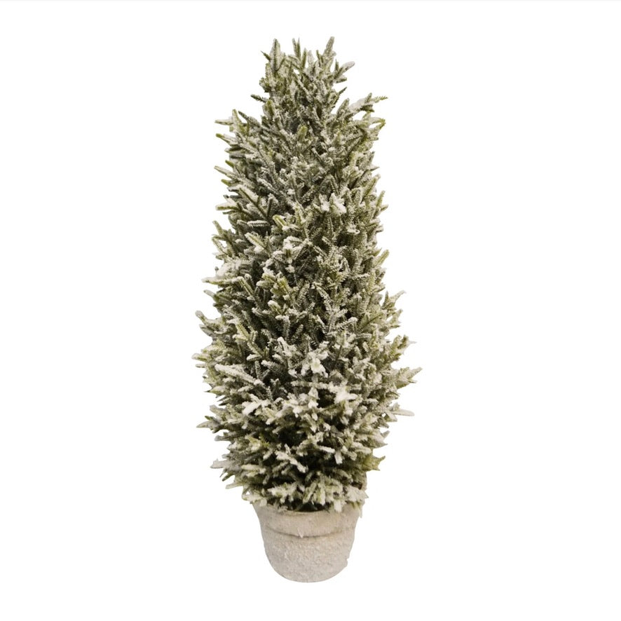 Snowy Fir Topiary