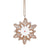 White Iced Gingerbread Snowflake Resin Ornament
