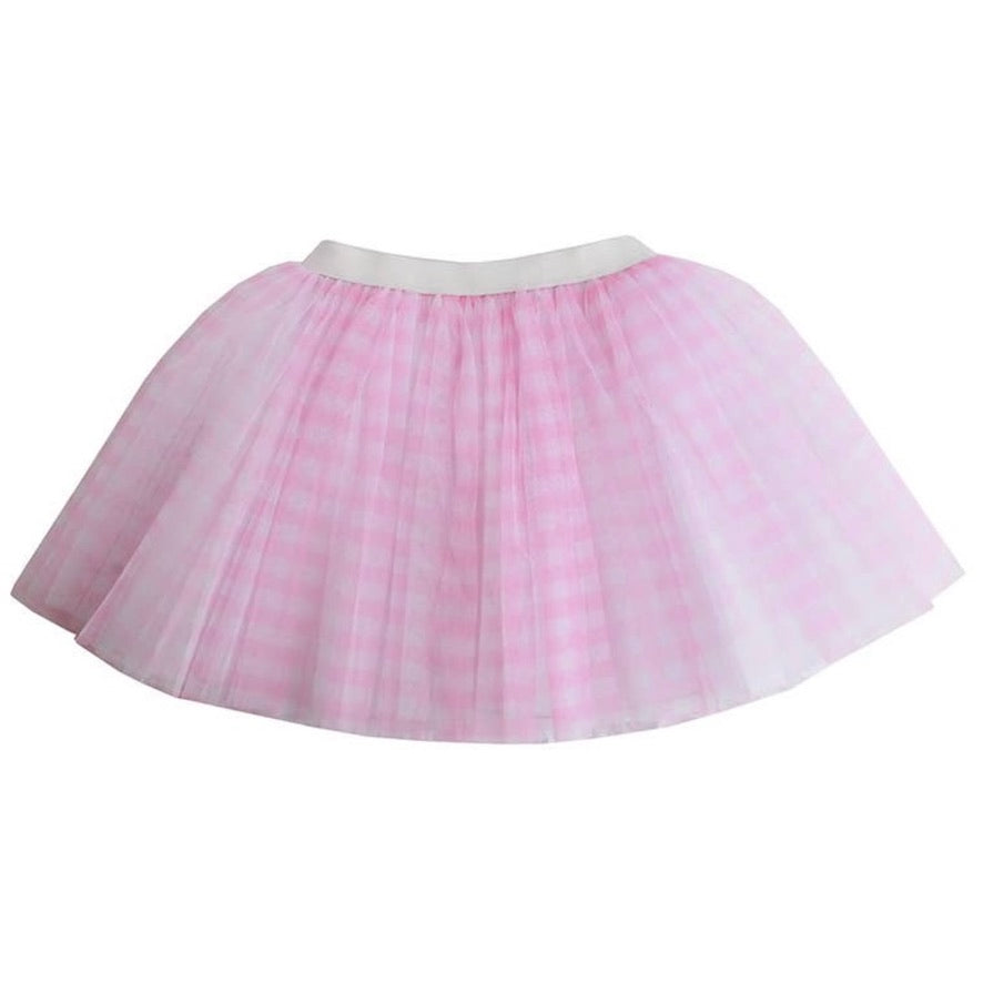 Children's Dress up Costume Pink Gingham Plaid Tulle Tutu | Le Petite Putti 