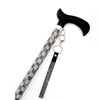 Jacqueline Kent "Sugar Cane"  Checkmate Silver Adjustable Medical Cane | Putti