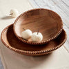 Mud Pie Beaded Wood Bowl