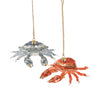 Seaside Crab Glass Ornament | Putti Christmas Canada