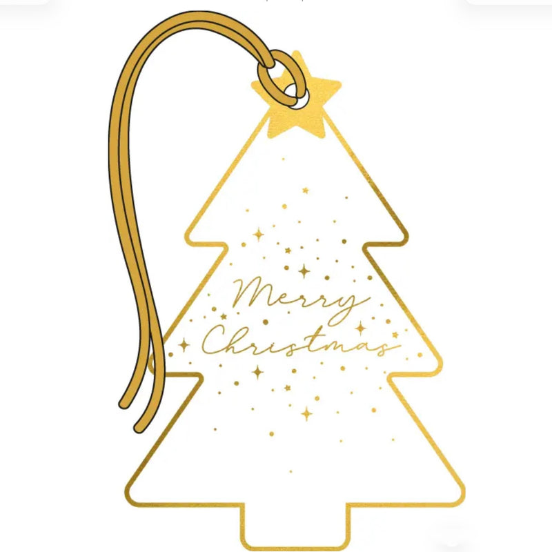 The Art File "Merry Christmas" Tree Gift Tags