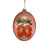 Peppermint Hollydays Mittens Oval Glass Ornaments