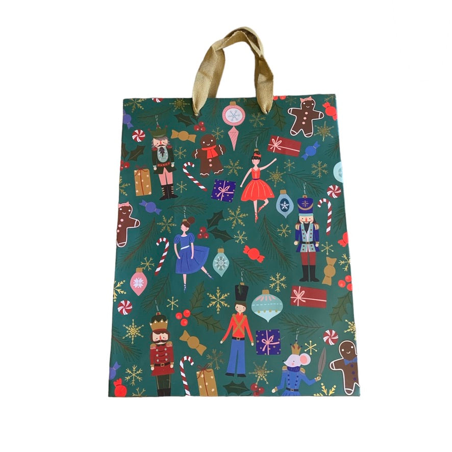 Sugar Plum Gift Bag - Forest Green Medium