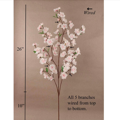 Artificial Cherry Blossom Branch-36"