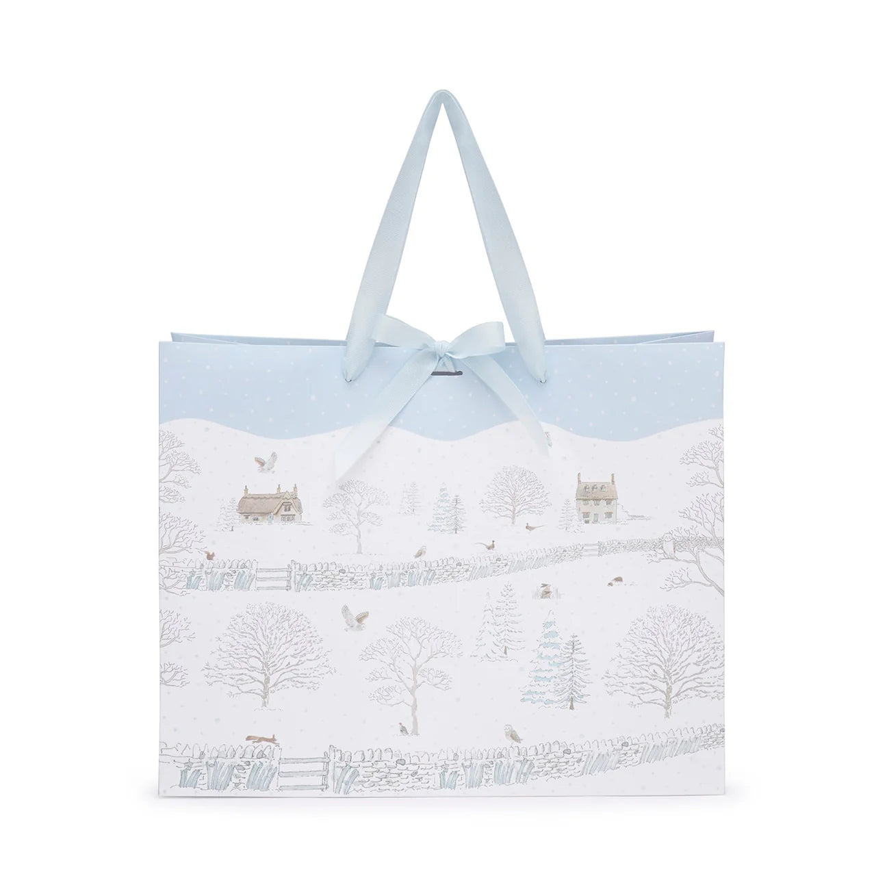 Sophie Allport Snowy Cottage Gift Bag  | Putti Christmas Wrap 