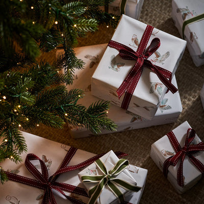 Sophie Allport Snowy Owls Jumbo Roll Wrap - 10M | Putti Christmas Wrap