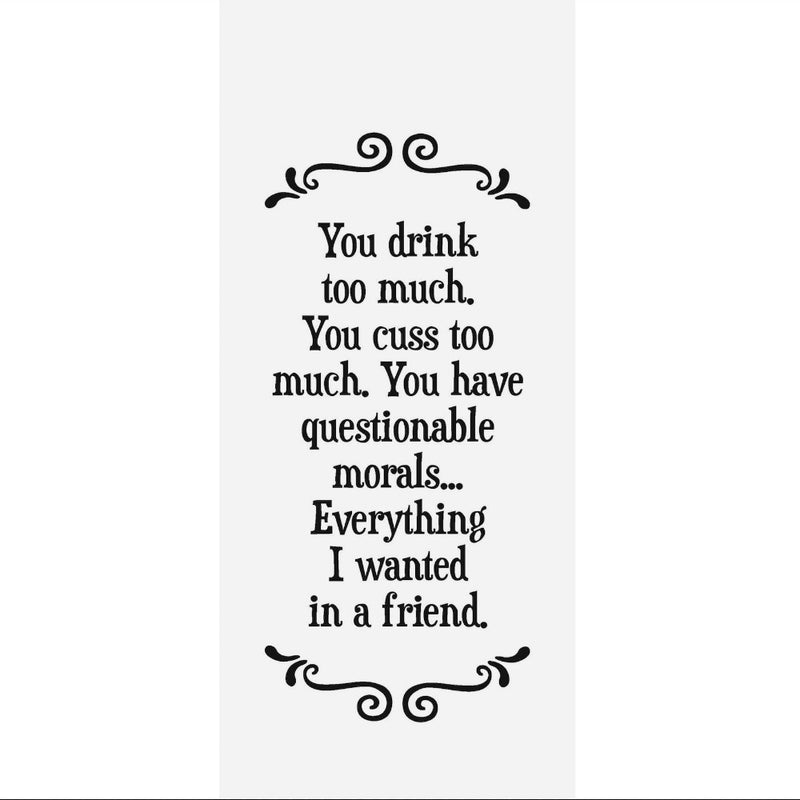 "A Friend" Flour Sack Towel  | Putti Fine Furnishings 