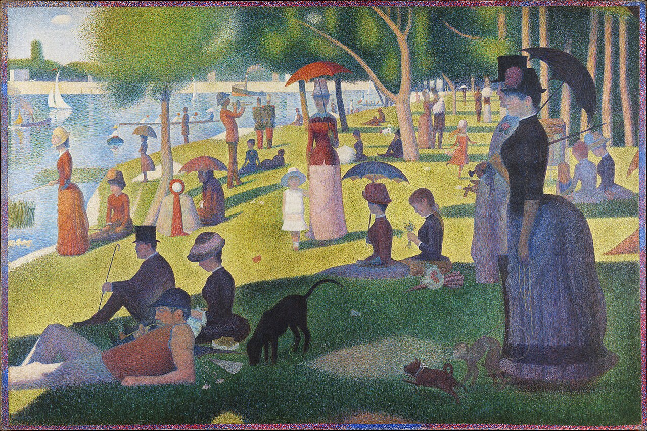 Seurat "La Grande Jatte" Walking Stick Umbrella