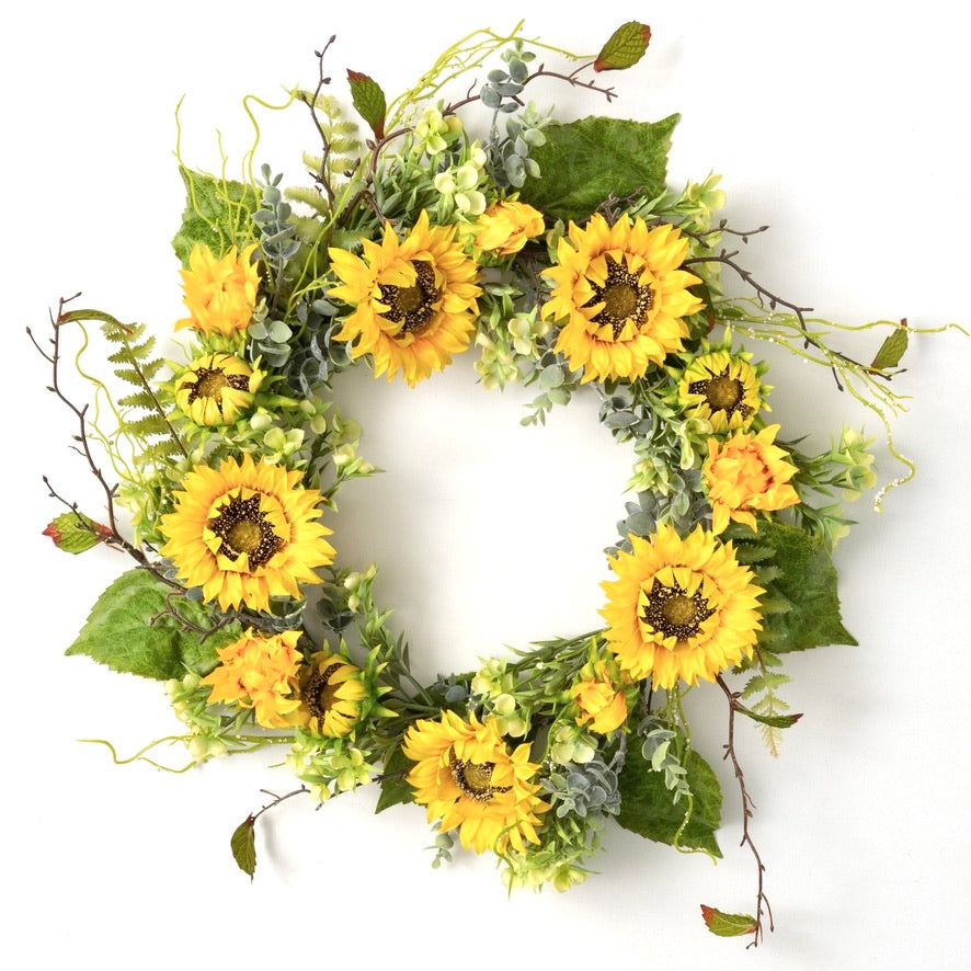 Sullivan's Sunflower Wreath | Putti Fine Furnishings Canada 