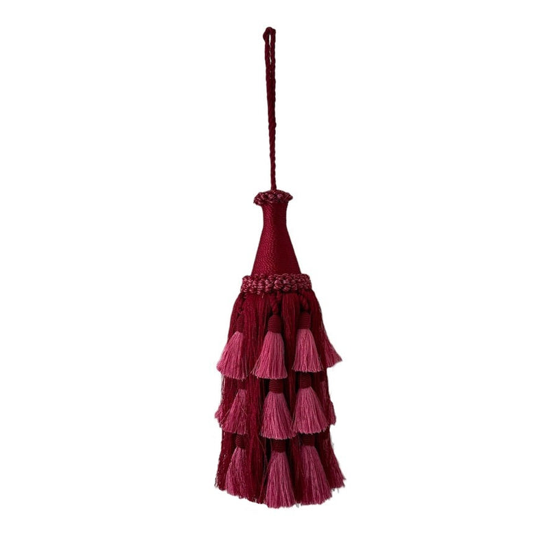 Large Pink and Red Tassel