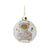 "Baby's First Christmas" Teddy Bear Glass Ball Ornament Pink | Putti Christmas 