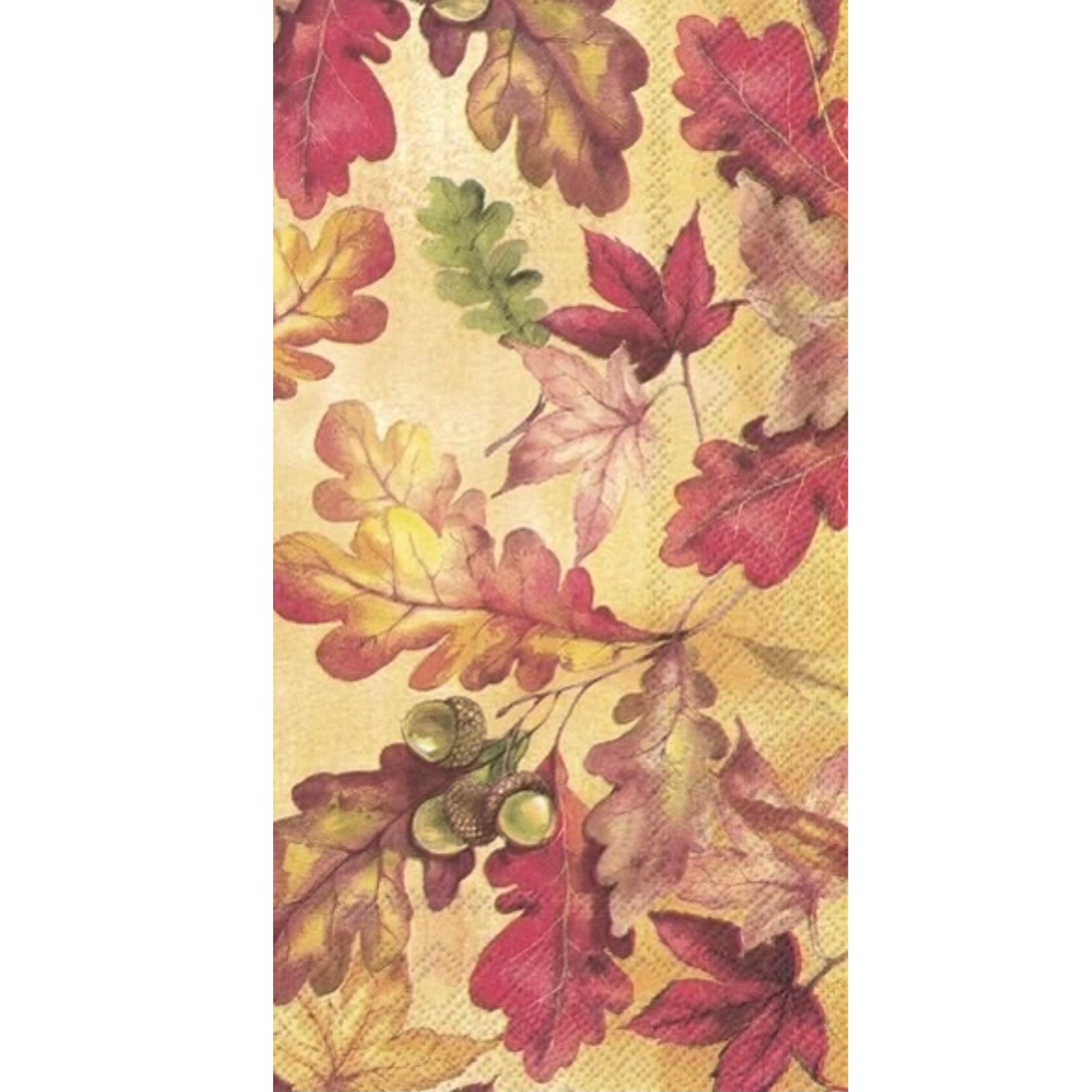 Bright Autumn Leaves Buffet Guest Paper Napkin |  Putti Fine Furnishings 