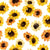 Sunflower Pattern Paper Lunch Napkins  | Putti Thanksgiving Celebrations 