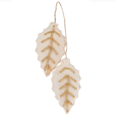 Beaded Holiday Icon Felt Ornaments | Putti Christmas Canada