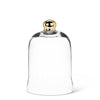 Bell Shaped Cloche with Gold - Small | Putti Fine Furnishings Canada