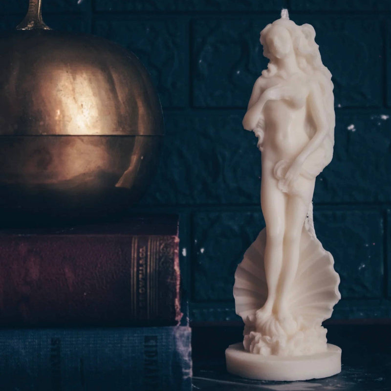 Birth of Venus Pillar Candle | Putti Fine Furnishings 