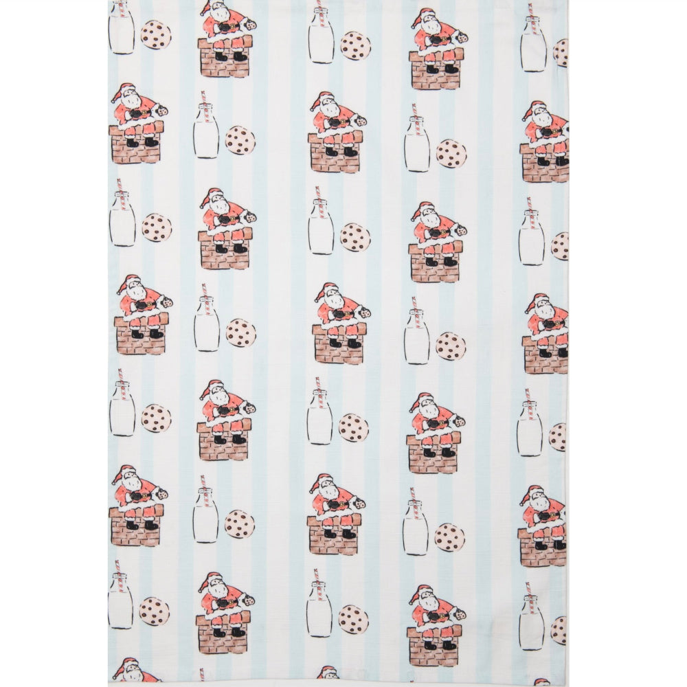 Bon Artis Cotton Tea Towel - Santa | Putti Fine Furnishings 