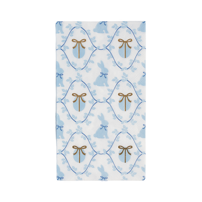 Bonjour Fête Blue Grand Millenial Easter Napkins - Guest | Putti Party Supplies