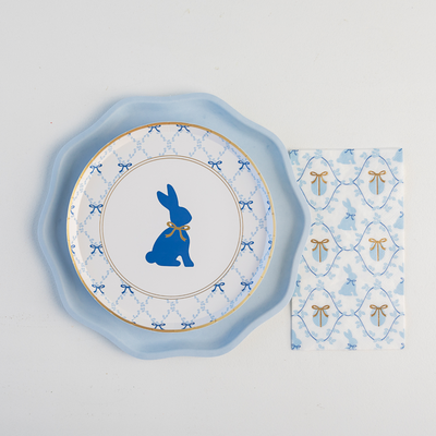 Bonjour Fête Blue Grand Millenial Easter Napkins - Guest | Putti Party Supplies