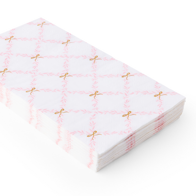 Bonjour Fête Pink Trellis paper Guest Towels | Putti Party Supplies