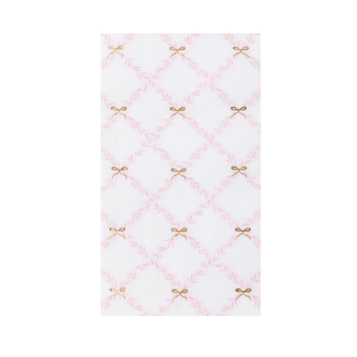 Bonjour Fête Pink Trellis paper Guest Towels | Putti Party Supplies
