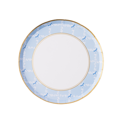 Bonjour Fête Sky Blue Trellis Small Plates | Putti Party Supplies