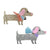 Great Pretenders Boutique Dachshund Hairclips | Le Petite Putti