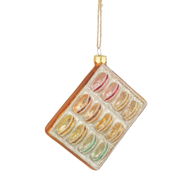 Box of Macaroons Glass Ornament | Putti christmas Canada 