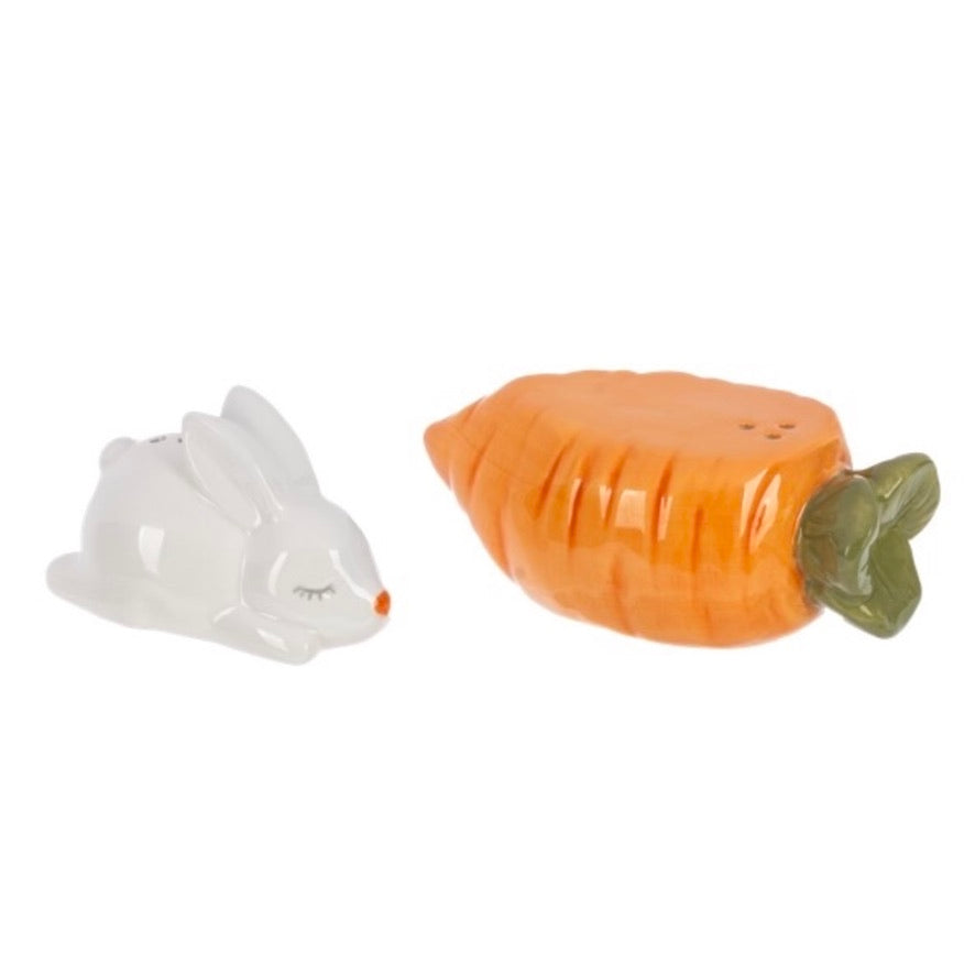Bunny and Carrot Salt and Pepper Shaket Set  | Putti Easter Decor